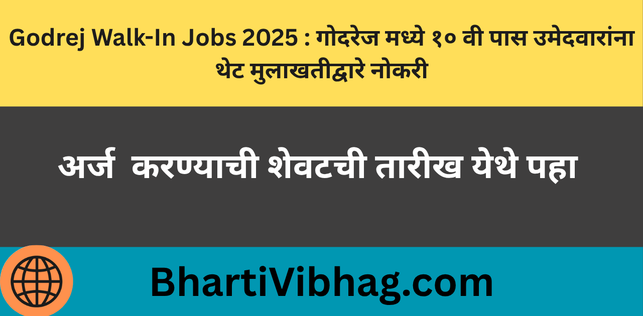 Godrej Walk-In Jobs 2025