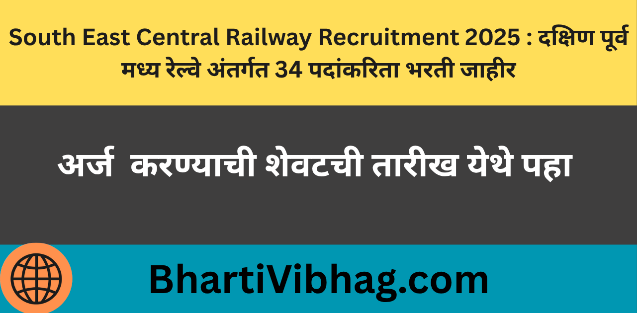 South East Central Railway Recruitment 2025